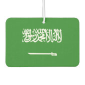 Saudische vlag luchtverfrisser (Voorkant)