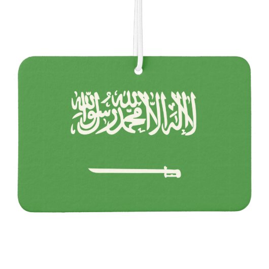 Saudische vlag luchtverfrisser (Voorkant)