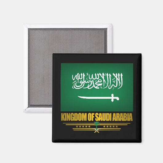 Saudische vlag magneet (Voorkant / Achterkant)