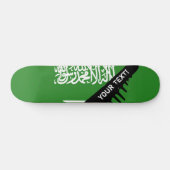 Saudische vlag persoonlijk skateboard (Horizontaal)