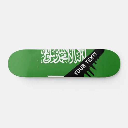 Saudische vlag persoonlijk skateboard (Horizontaal)