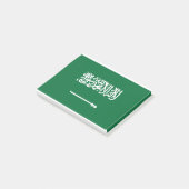 Saudische vlag post-it® notes (Schuin)