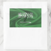Saudische vlag rechthoekige sticker (Tas)