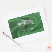 Saudische vlag rechthoekige sticker (Envelop)