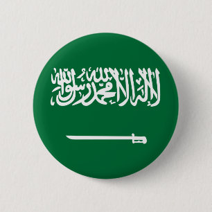 Saudische vlag ronde button 5,7 cm