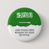 Saudische vlag ronde button 5,7 cm (Voorkant)