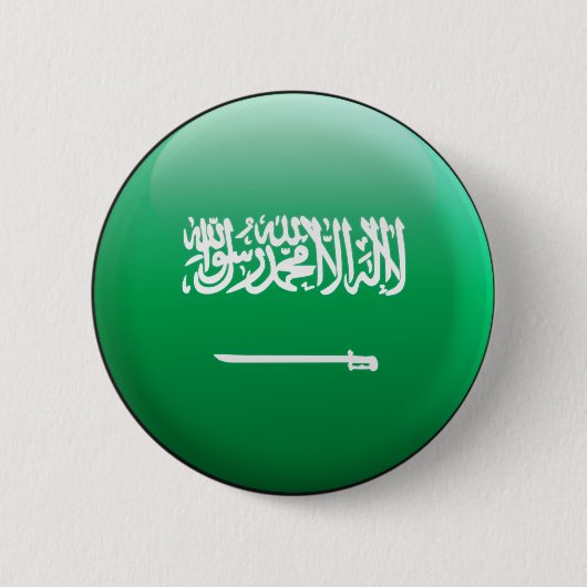 Saudische vlag ronde button 5,7 cm (Voorkant)