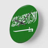 Saudische vlag ronde klok (Hoek)