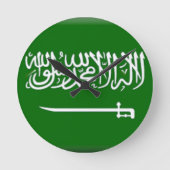 Saudische vlag ronde klok (Voorkant)