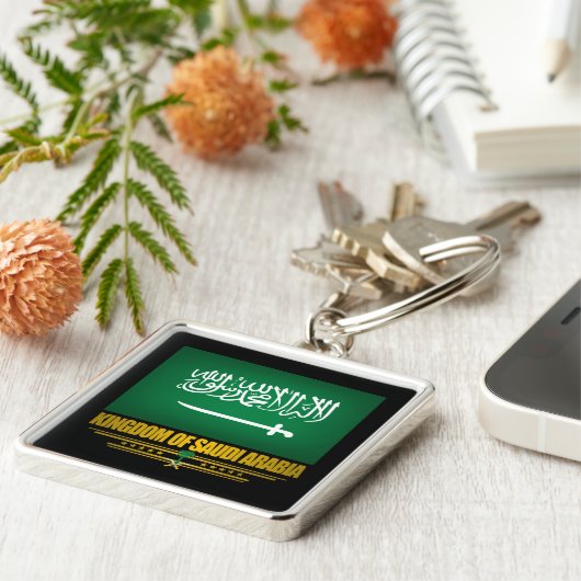 Saudische vlag sleutelhanger (Zijkant)