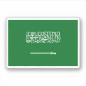 Saudische vlag sticker (Voorkant)