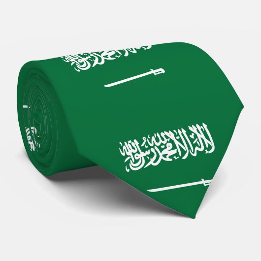 Saudische vlag stropdas (Opgerold)