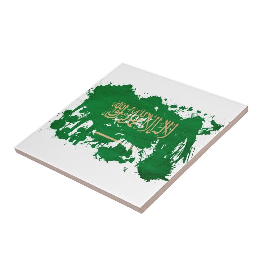 Saudische vlag tegeltje (Zijkant)
