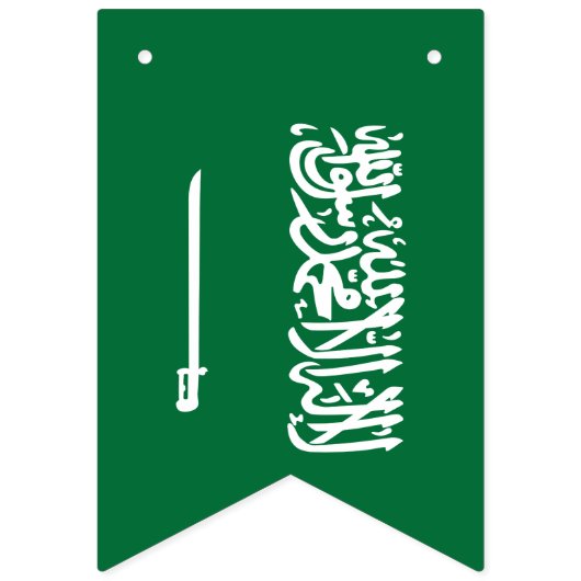 Saudische vlag vlaggetjes (Eerste vlag)