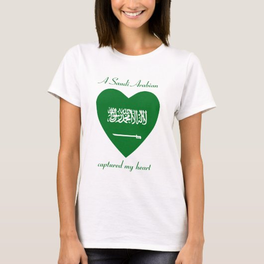 Saudische Vlaggenliefhebber T-Shirt (Voorkant)
