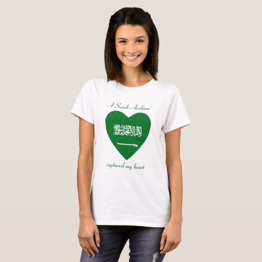 Saudische Vlaggenliefhebber T-Shirt (Voorkant volledig)