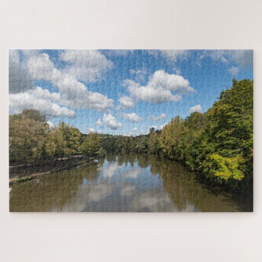 Sauer rivier Luxemburg / Duitse grens  Legpuzzel (Horizontaal)