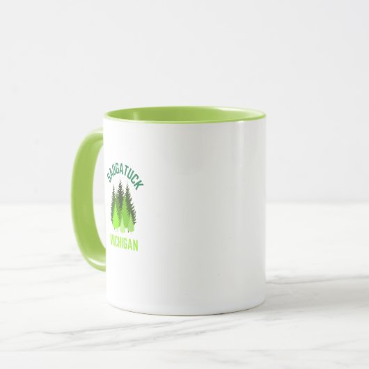 Saugatuck Michigan Hometown Coffee Mok (Voorkant links)