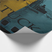 Saugatuck Michigan Sailing Rainbow Vintage Cadeaupapier (Hoek)