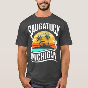Saugatuck Michigan  Sunset Vacation T-shirt