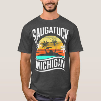 Saugatuck Michigan Sunset Vakantie T-shirt