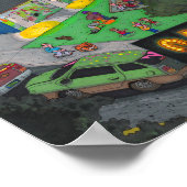 Saugatuck Night Poster (klein, 13 x 19 inch) (Hoek)