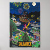 Saugatuck Night Poster (klein, 13 x 19 inch) (Voorkant)