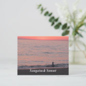 Saugatuck Sunset Briefkaart (Staand voorkant)