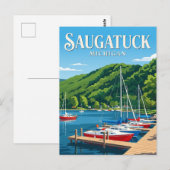 Saugatuck USA Briefkaart (Voorkant / Achterkant)