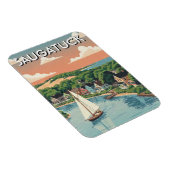 Saugatuck Zeilboot Michigan Reizen Magneet (Rechterzijde)