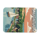Saugatuck Zeilboot Michigan Reizen Magneet (Horizontaal)
