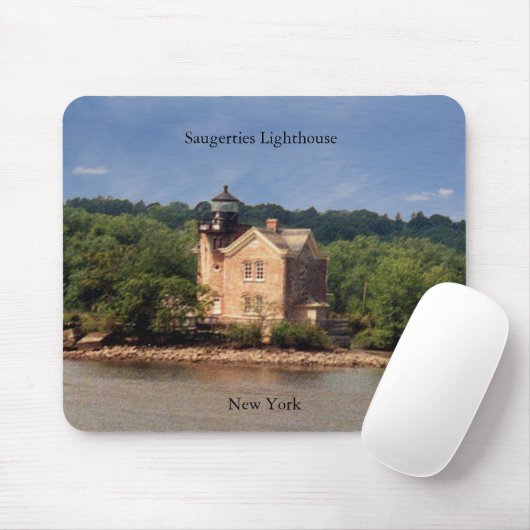 Saugerties vuurtoren mousepad muismat (Met muis)