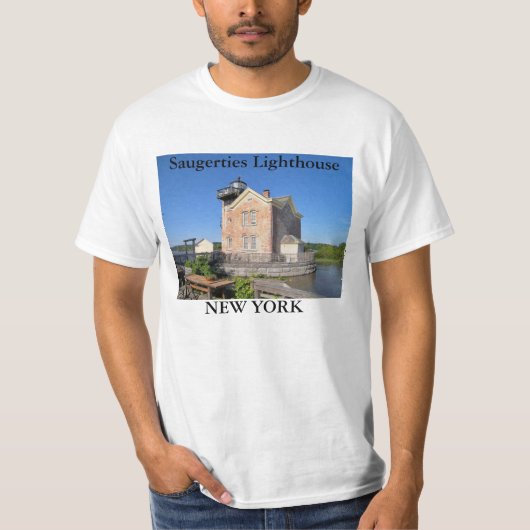Saugerties Vuurtoren, New York T-shirt (Voorkant)