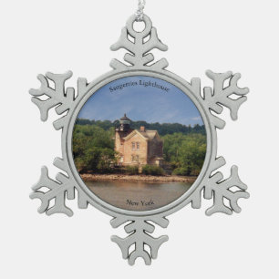Saugerties vuurtoren, ornament voor snowflake