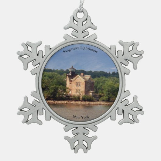 Saugerties vuurtoren, ornament voor snowflake (Voorkant)