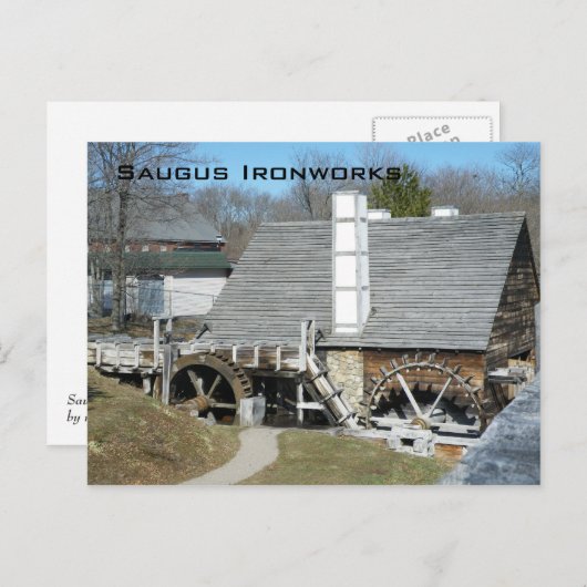 Saugus Ironworks Briefkaart (Voorkant / Achterkant)