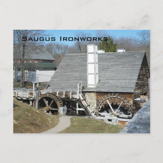 Saugus Ironworks Briefkaart (Voorkant)