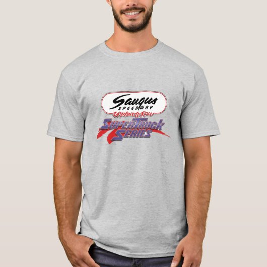 Saugus Speedway Supertruck serie t-shirt (Voorkant)
