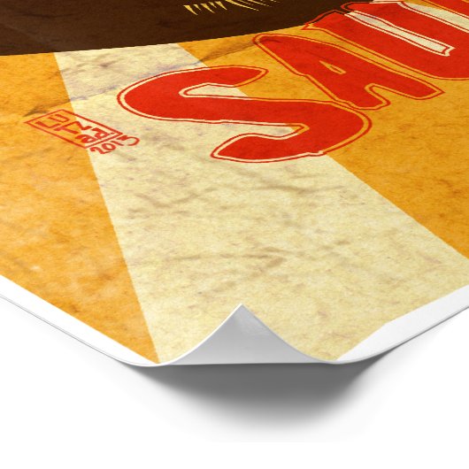 Sauin! Halloween Black Cat Poster (Hoek)