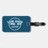 Sauk River Washington Kayaking Bagagelabel (Achterkant horizontaal)
