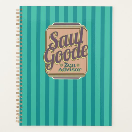 Saul Goode Zen Advisor Aqua Stripes BG Planner (Voorkant)