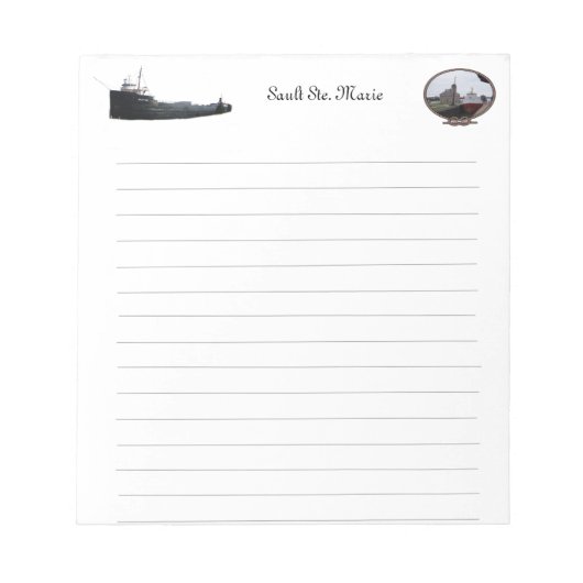 Sault Ste. Marie notepad Notitieblok (Voorkant)