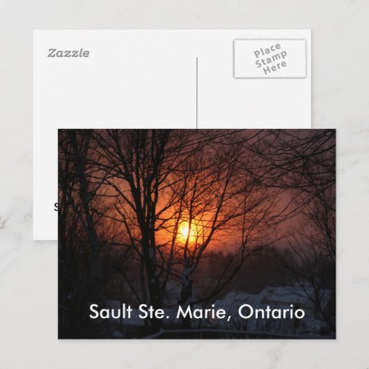 Sault Ste. Marie, Ontario Briefkaart (Voorkant / Achterkant)