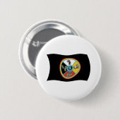 Sault Ste. Marie Stam Vlag Knop Ronde Button 5,7 Cm (Voorkant /achterkant)