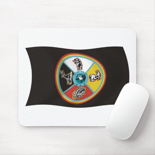 Sault Ste. Marie Tribe Flag Mousepad Muismat (Met muis)