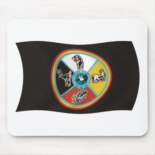 Sault Ste. Marie Tribe Flag Mousepad Muismat (Voorkant)