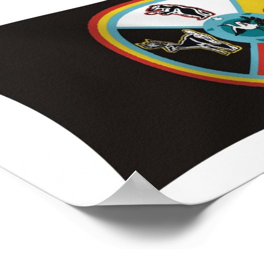 Sault Ste. Marie Tribe Flag Poster Print (Hoek)