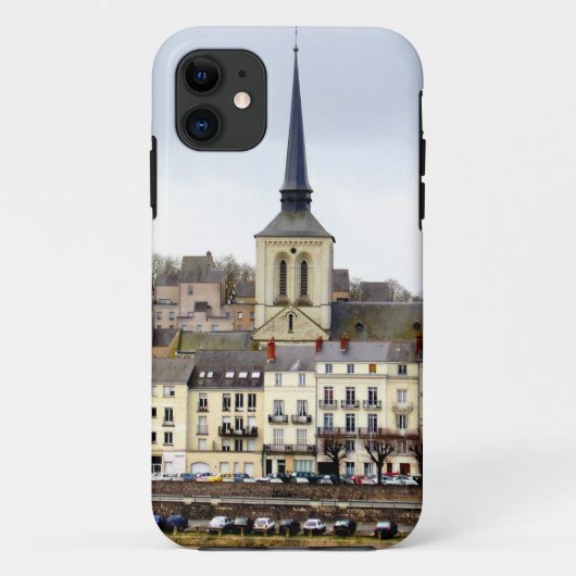 Saumur Rivier Oever Scene iPhone Hoesje (Achterkant)