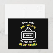 Sauna Anderen Gaan Naar Therapie Sauna's Briefkaart (Voorkant / Achterkant)