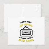 Sauna Anderen Gaan Naar Therapie Sauna's Briefkaart (Voorkant / Achterkant)